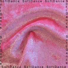 Glitzersamt rosa-silber